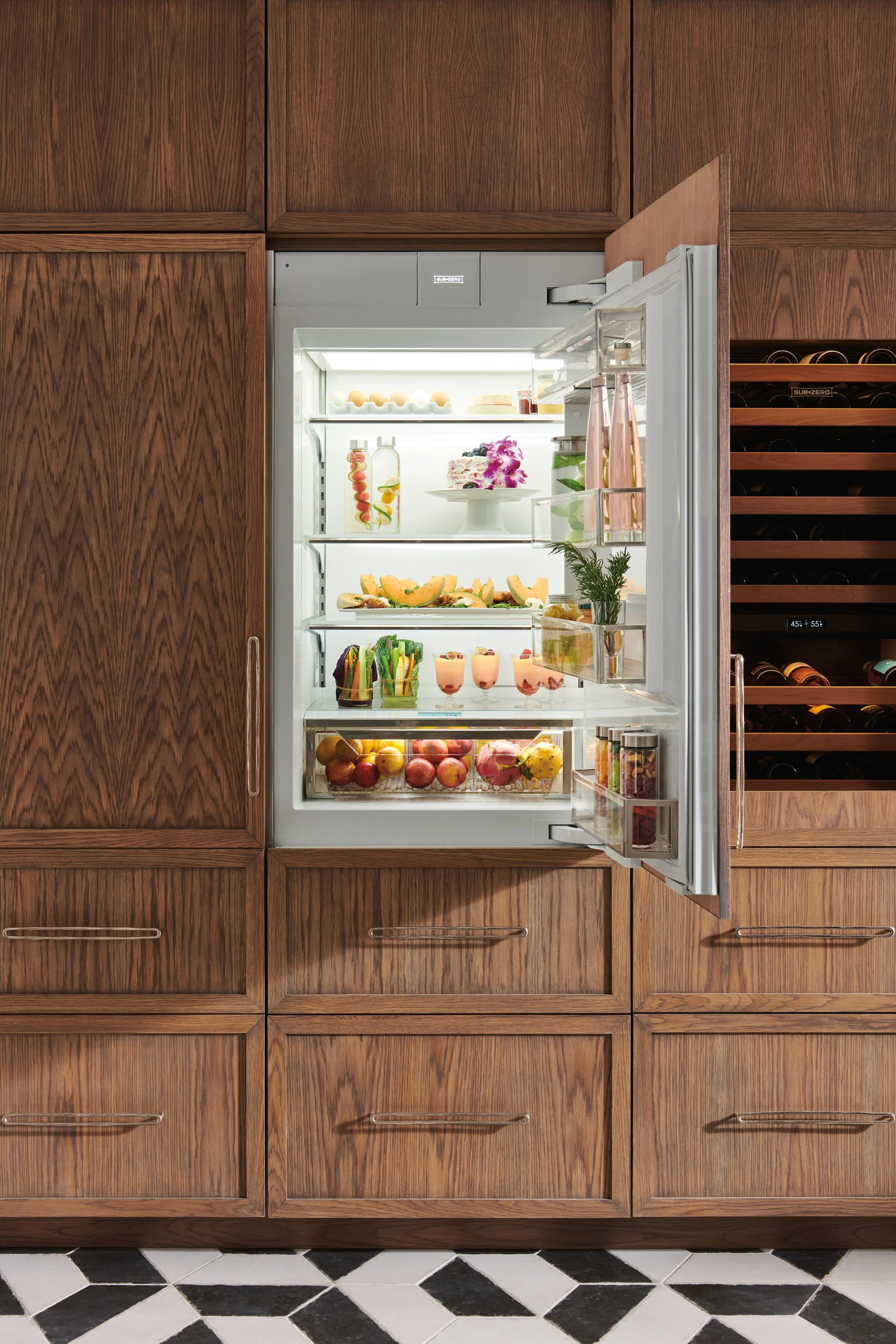 Sub-Zero DET3050RR 30" Designer Over-And-Under Refrigerator - Panel Ready