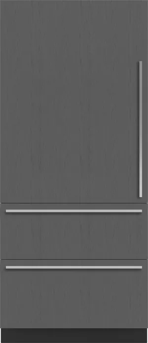 Sub-Zero DET3650CIIDR 36" Designer Over-And-Under Refrigerator/Freezer With Ice Maker And Internal Dispenser - Panel Ready
