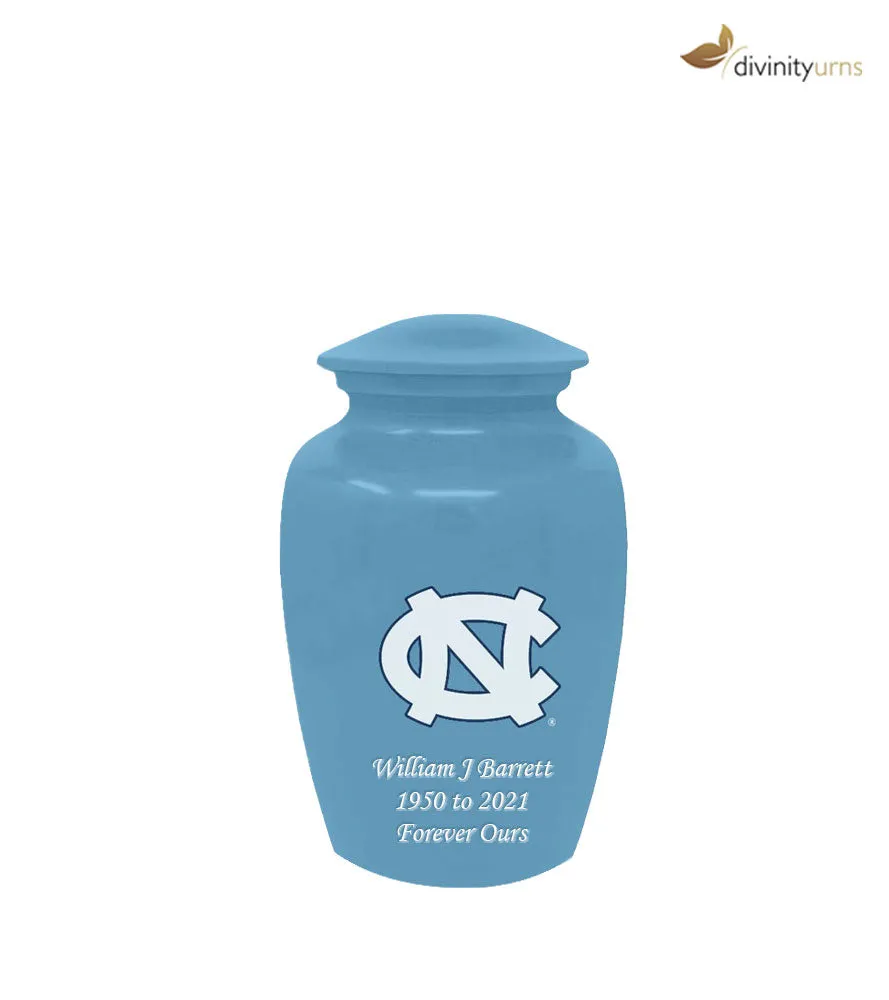 University of North Carolina Tar Heels Blue Memorial Cremation Urn
