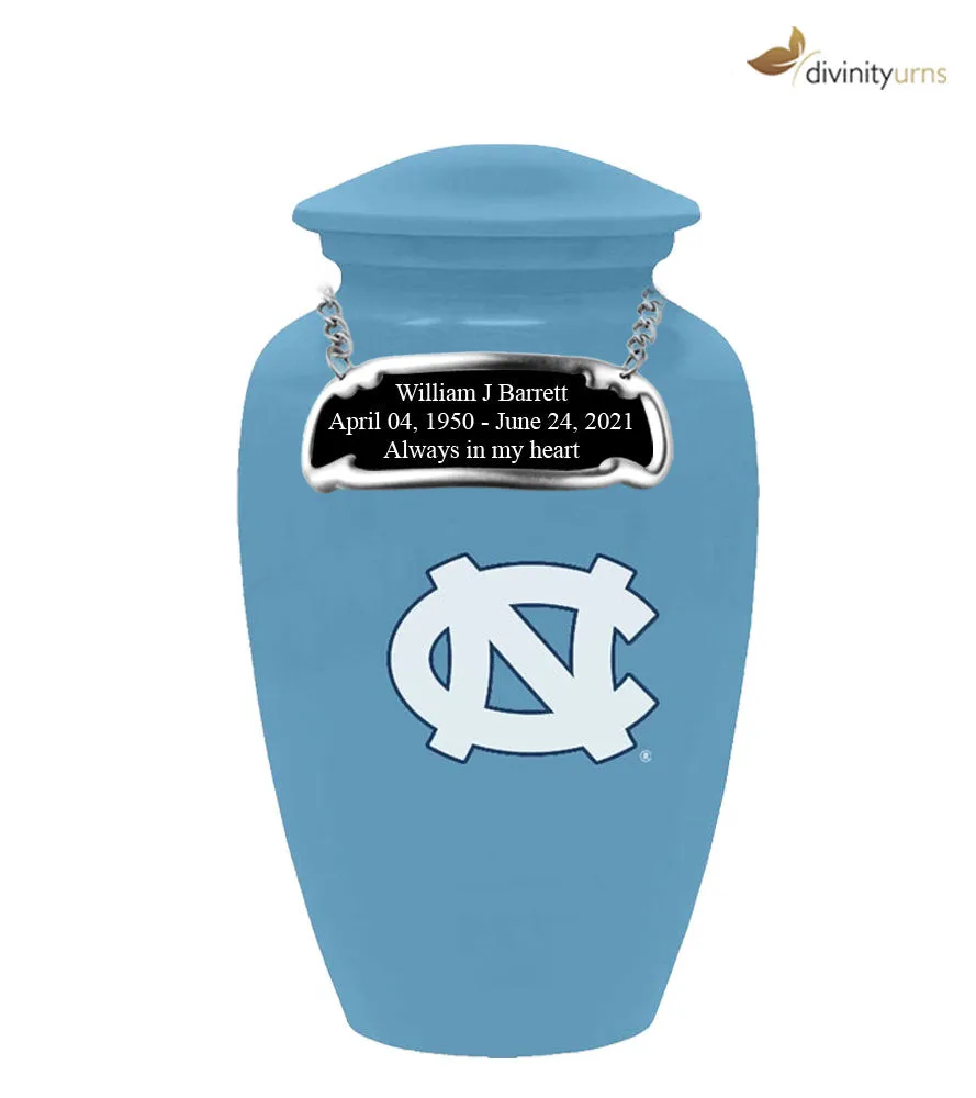 University of North Carolina Tar Heels Blue Memorial Cremation Urn
