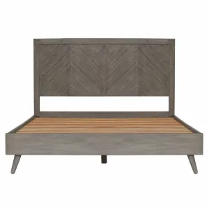 Vanowen Queen Size Bed SMOKE
