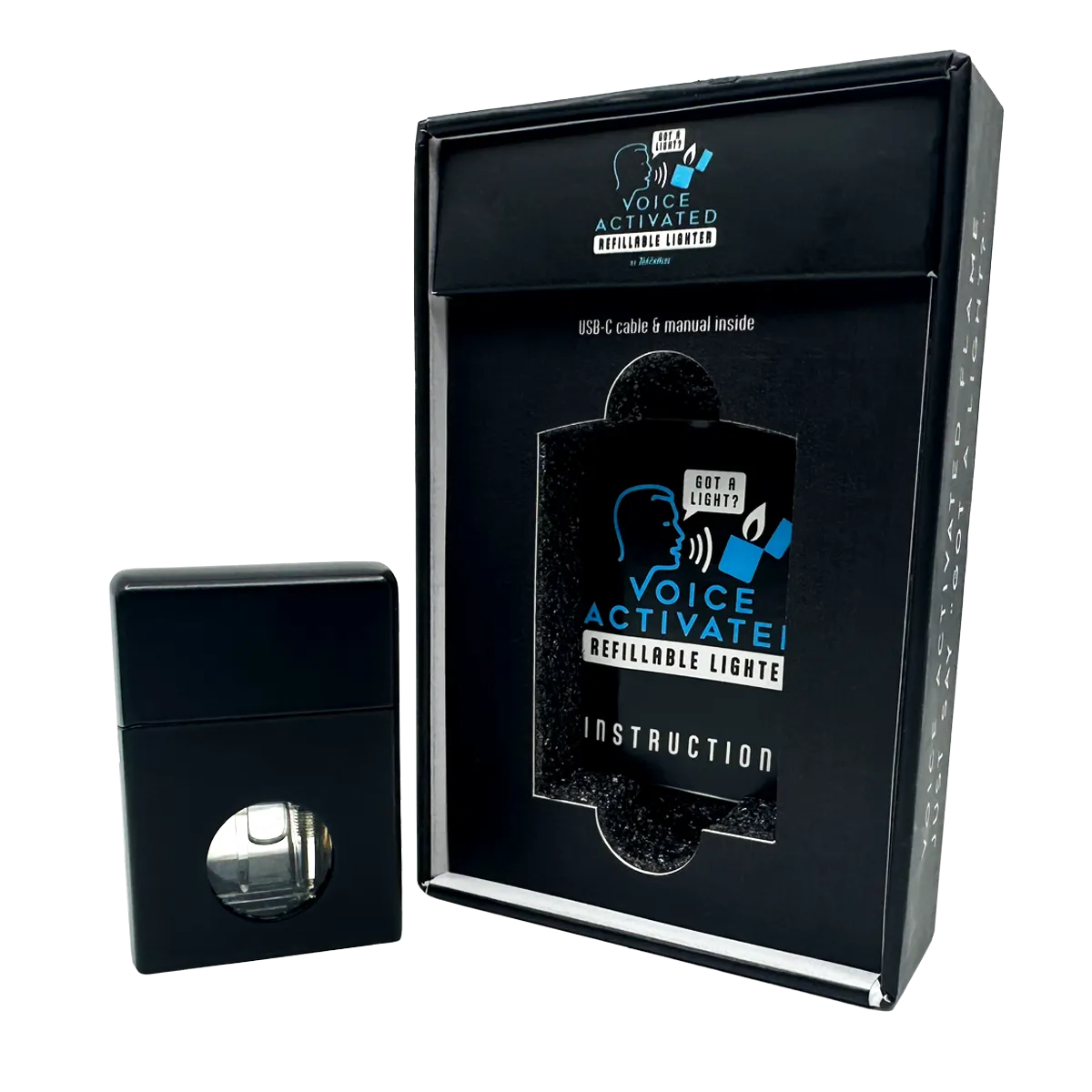 Voice Activated Flip Top Lighter - 6 Pieces Per Retail Ready Display 25288