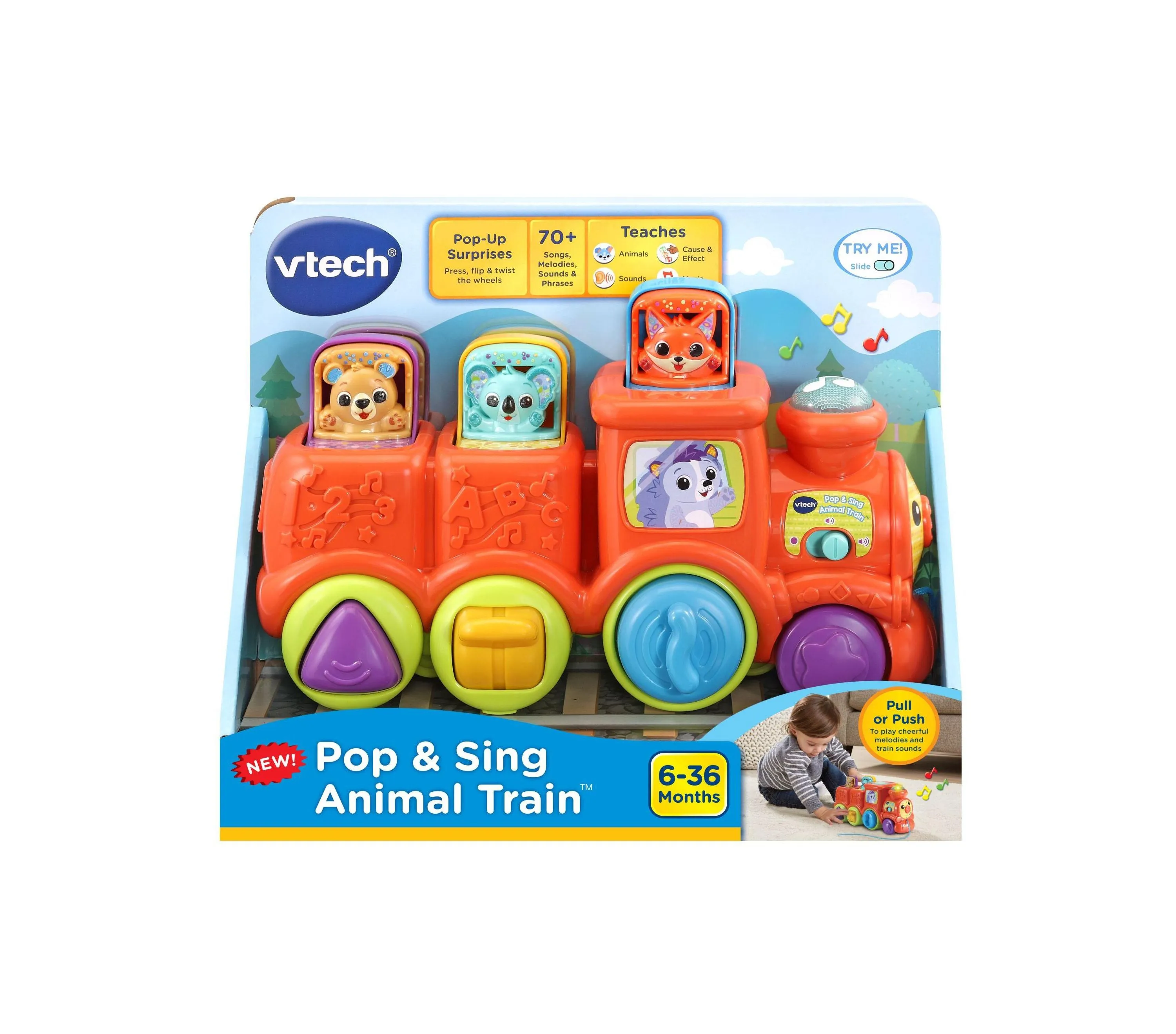VTech Pop and Sing Animal Train ‚ Interactive Learning Toy