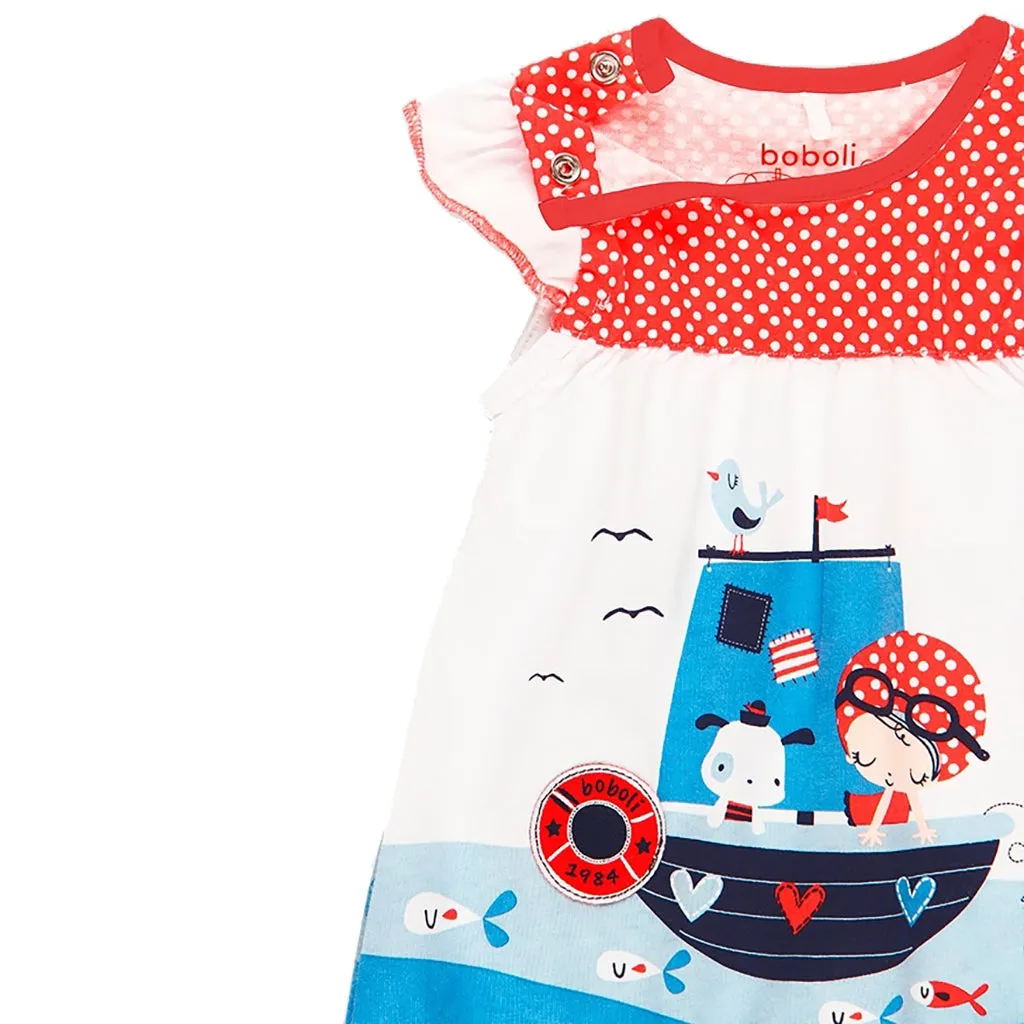 White Sea World Boat Romper