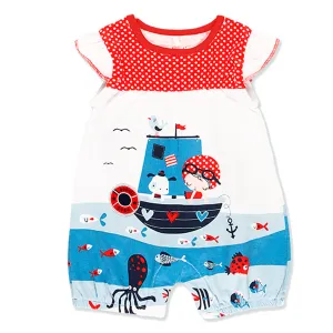 White Sea World Boat Romper
